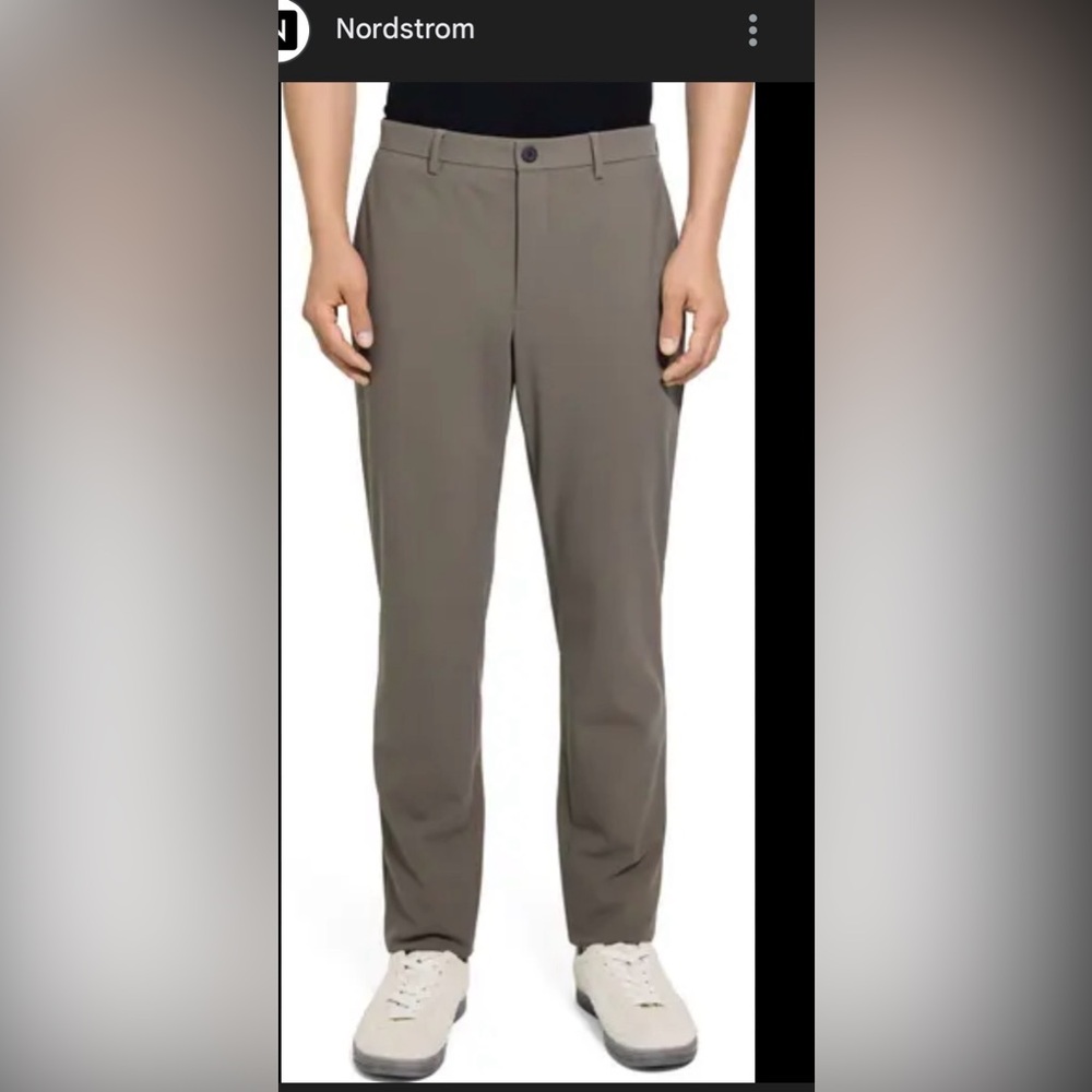 NEW Theory Men's Olive Green Chinos M